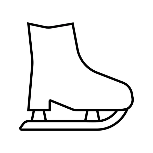 Skates Ícone Vetor Modelo Ilustração Logotipo Design — Vetor de Stock