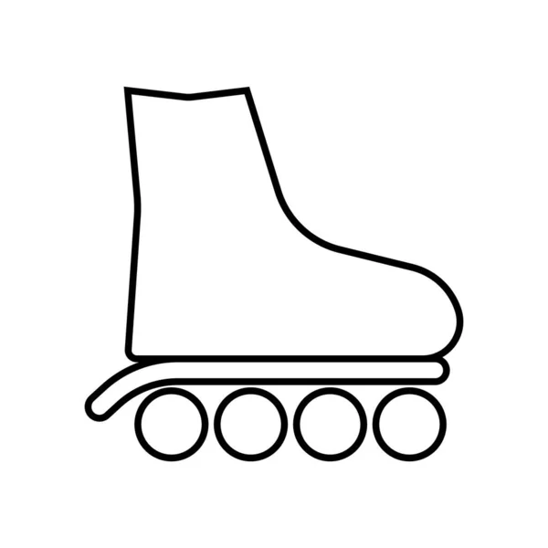 Skates Icon Vector Template Illustration Logo Design — Stock Vector