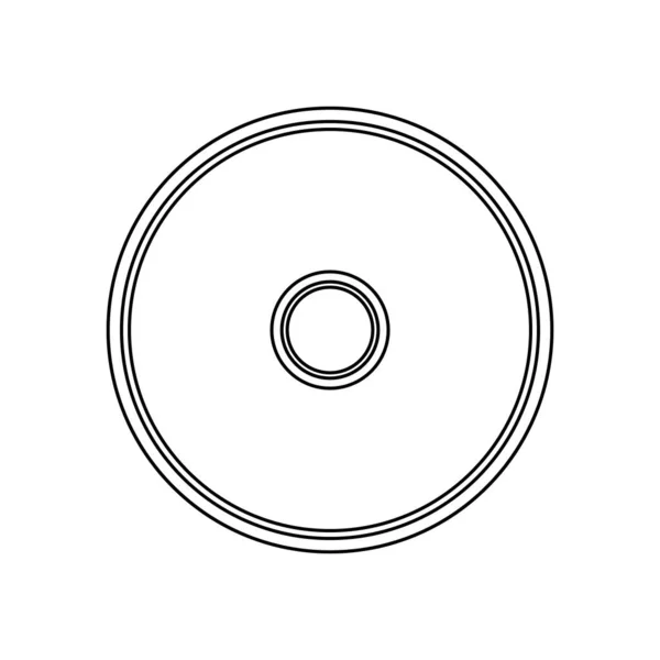 Cassete Ícone Vetor Modelo Ilustração Logotipo Design —  Vetores de Stock