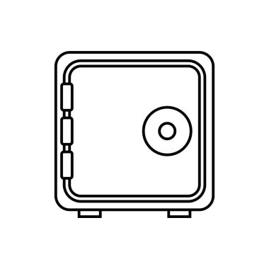 Kasa simgesi vektör şablonu illüstrasyon logo tasarımı