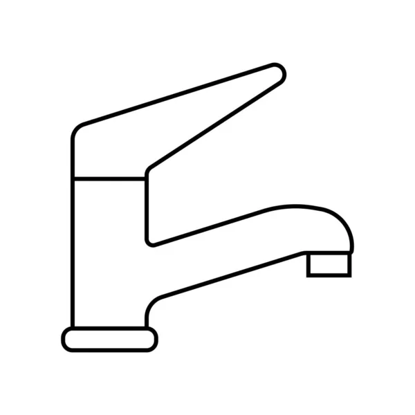 Faucet Ikona Wektor Szablon Ilustracja Logo Projekt — Wektor stockowy