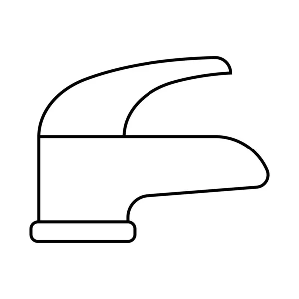 Faucet Ícone Vetor Modelo Ilustração Logotipo Design —  Vetores de Stock