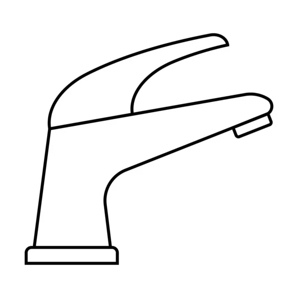 Faucet Ícone Vetor Modelo Ilustração Logotipo Design — Vetor de Stock