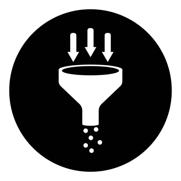 Icon Water Funnel Vector Template Illustration Logo Design — Stock Vector