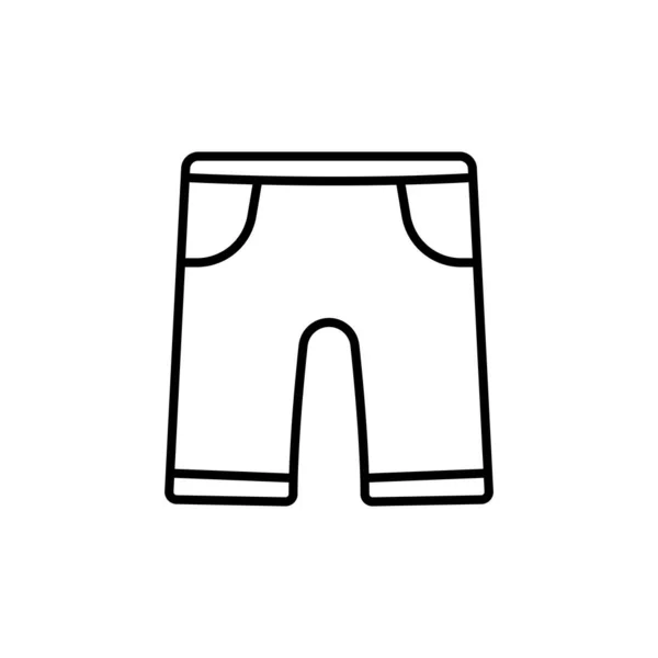 Shorts Icône Vectoriel Modèle Illustration Logo Design — Image vectorielle