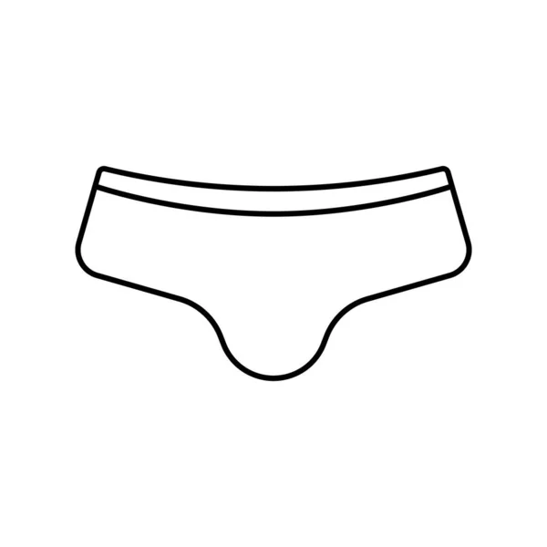 Underwear Icon Vector Template Illustration Logo Design — Stock Vector