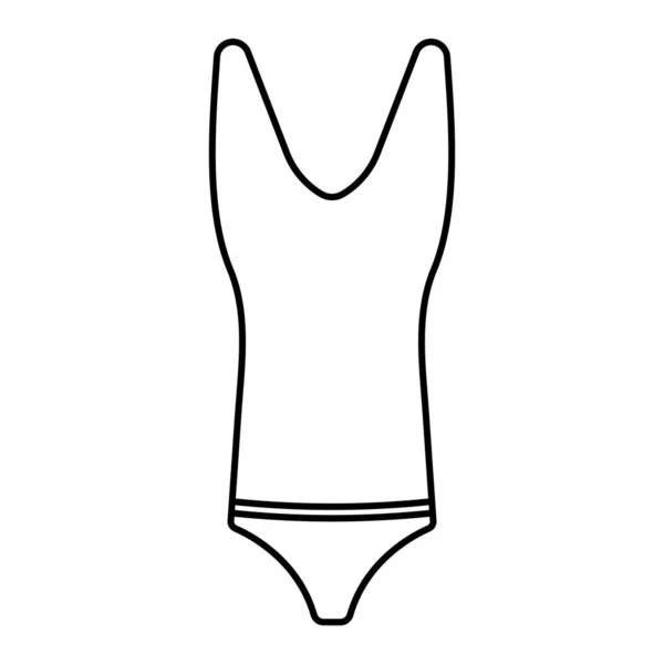 Costume Bagno Icona Vettore Termplate Illustrazione Logo Design — Vettoriale Stock