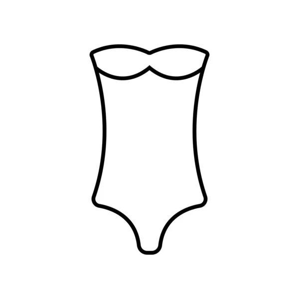 Swimsuit Ícone Vetor Termplate Ilustração Logotipo Design —  Vetores de Stock