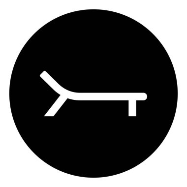 sandalye simgesi vektör şablonu illüstrasyon logo tasarımı