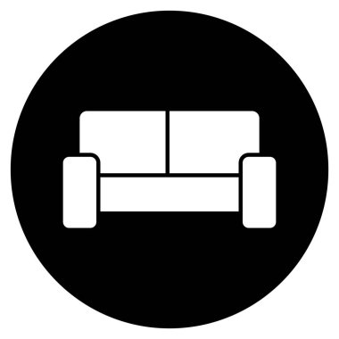 sandalye simgesi vektör şablonu illüstrasyon logo tasarımı