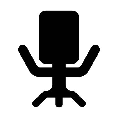 sandalye simgesi vektör şablonu illüstrasyon logo tasarımı