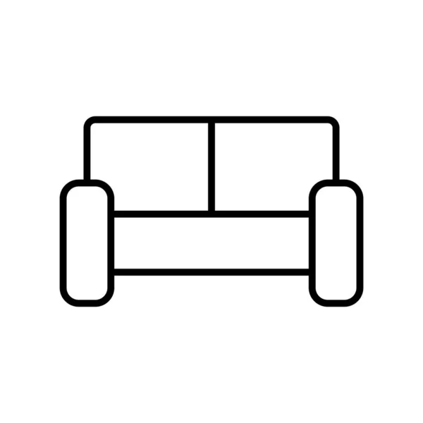 Cadeira Ícone Vetor Modelo Ilustração Logotipo Design —  Vetores de Stock