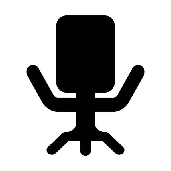 Cadeira Ícone Vetor Modelo Ilustração Logotipo Design — Vetor de Stock