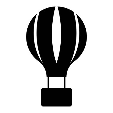 Sıcak hava balonu simge vektör şablonu logo tasarımı