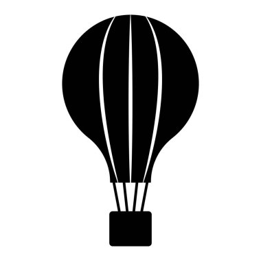 Sıcak hava balonu simge vektör şablonu logo tasarımı