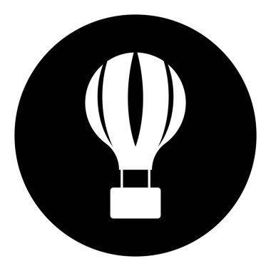 Sıcak hava balonu simge vektör şablonu logo tasarımı