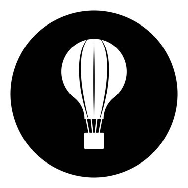 Sıcak hava balonu simge vektör şablonu logo tasarımı