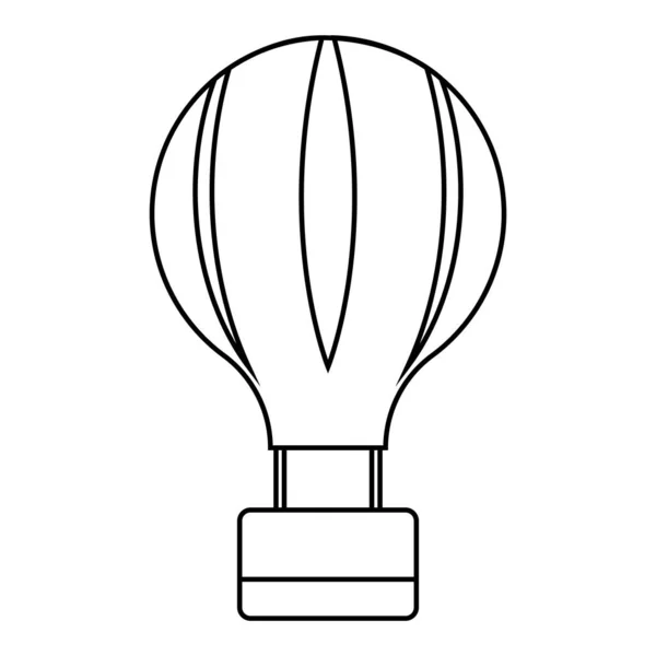 熱気球アイコンベクトルテンプレートイラストロゴデザイン — ストックベクタ