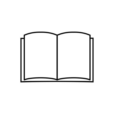 kitap simgesi vektör şablonu illüstrasyon logo tasarımı
