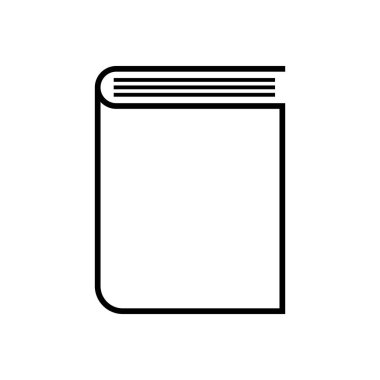 kitap simgesi vektör şablonu illüstrasyon logo tasarımı