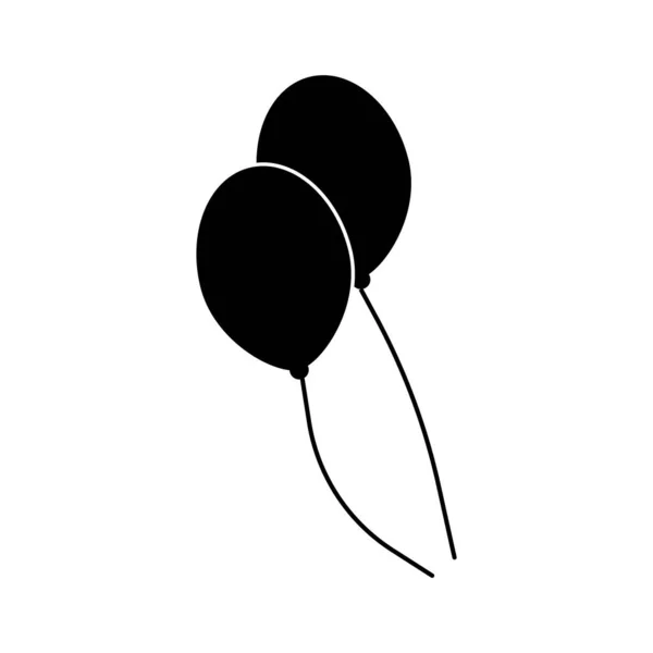 Icône Ballon Modèle Vectoriel Ballon Amour Illustration Logo Design — Image vectorielle