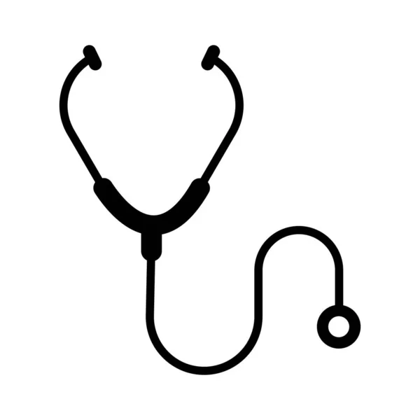 Stethoskop Symbol Vektor Vorlage Illustration Logo Design — Stockvektor