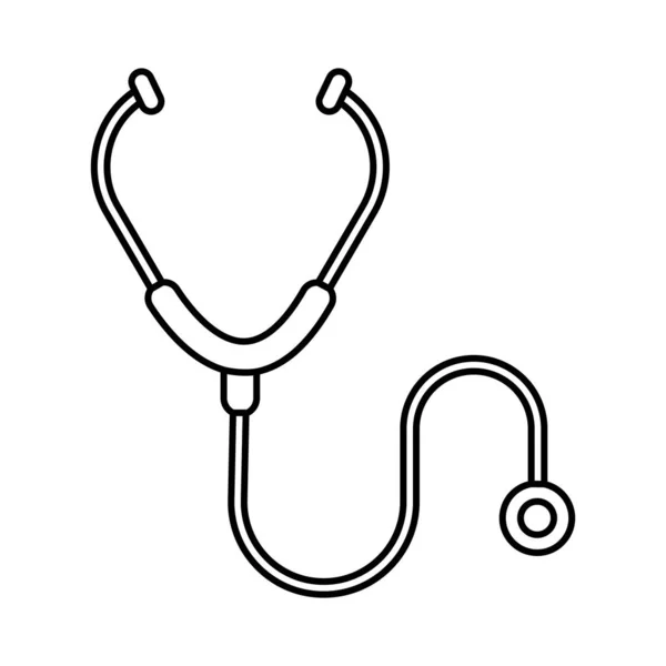 Stetoskop Ikona Vektorové Šablony Ilustrační Logo Design — Stockový vektor