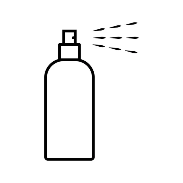 Icona Spray Modello Profumo Vettoriale Illustrazione Logo Design — Vettoriale Stock