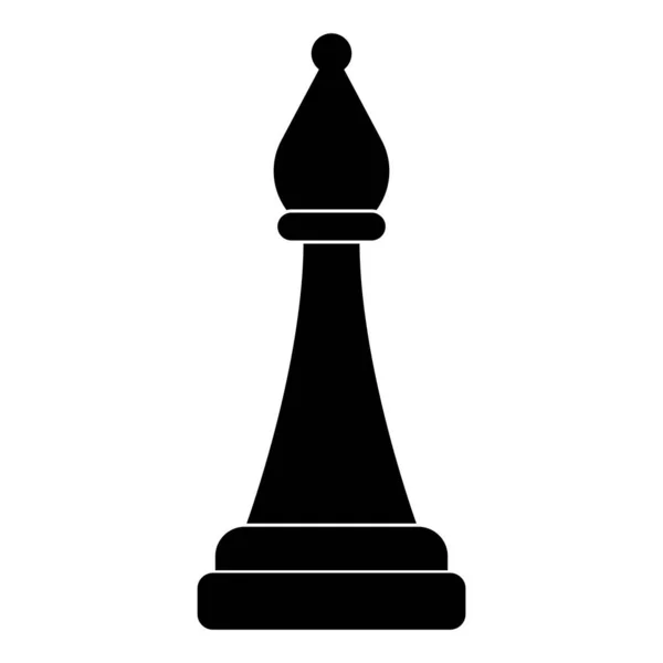 チェスのアイコンビショップ テンプレートイラストロゴデザイン — ストックベクタ