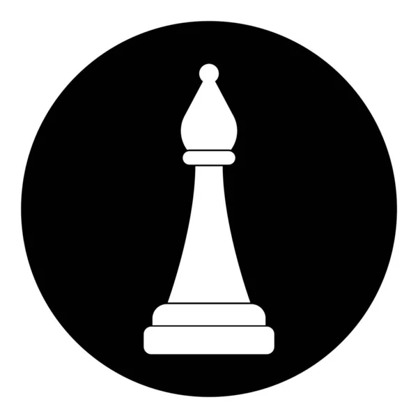 チェスのアイコンビショップ テンプレートイラストロゴデザイン — ストックベクタ