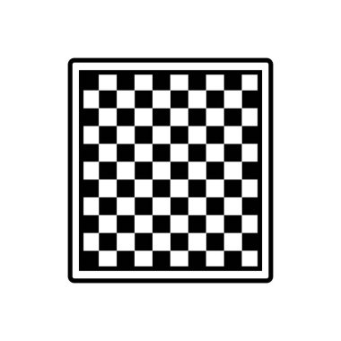 Satranç tahtası simge vektör şablonu illüstrasyon logo tasarımı