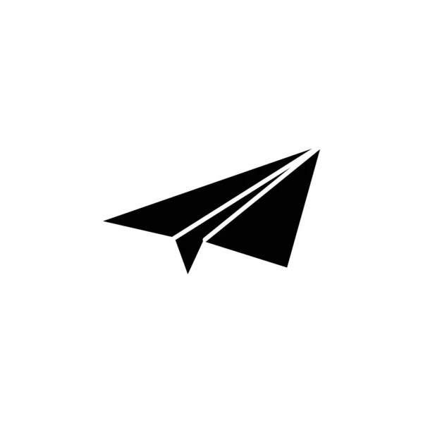 Papír Repülőgép Ikon Vektor Sablon Illusztráció Logó Tervezés — Stock Vector