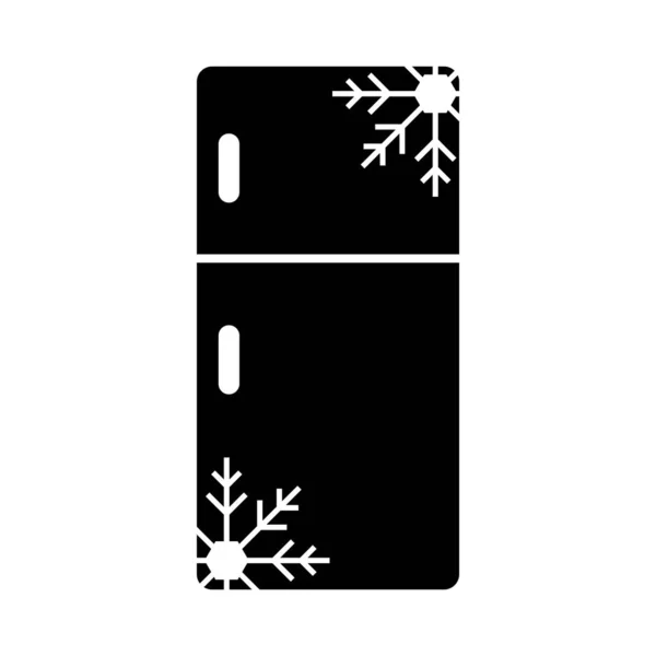 Réfrigérateur Icône Vecteur Modèle Illustration Logo Design — Image vectorielle