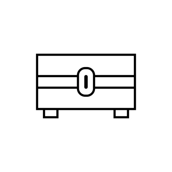 Cassa Icona Vettoriale Modello Illustrazione Logo Design — Vettoriale Stock