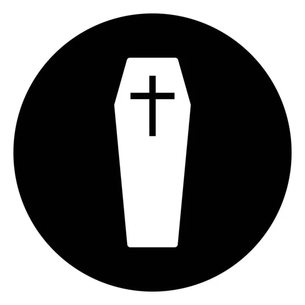 Іконка Труни Векторний Шаблон Ілюстрація Логотип Дизайн — стоковий вектор