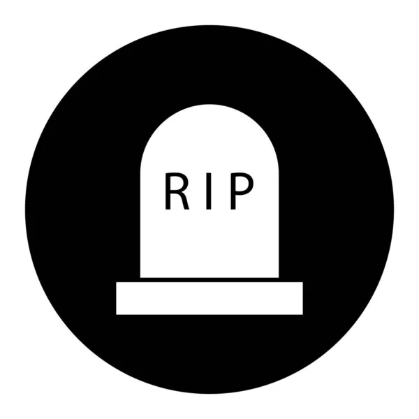 Іконка Надгробного Каменю Векторна Ілюстрація Дизайну Логотипу — стоковий вектор