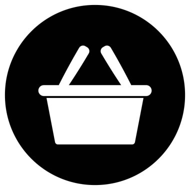 Alışveriş poşeti simgesi vektör çizim logosu tasarımı