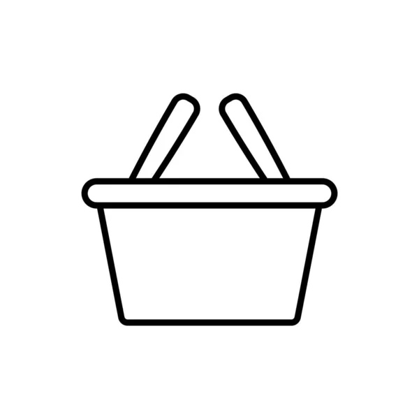 Boodschappentas Pictogram Vector Template Illustratie Logo Ontwerp — Stockvector