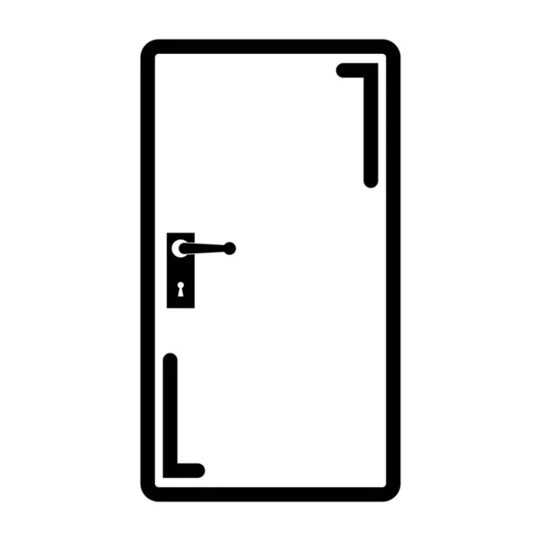 Εικονίδιο Πόρτας Διανυσματικό Πρότυπο Εικονογράφηση Λογότυπο Σχεδιασμό — Διανυσματικό Αρχείο