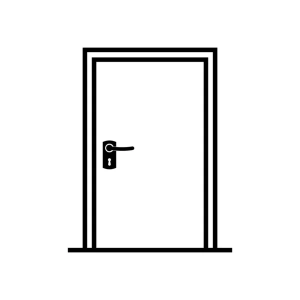 Дизайн Логотипа Векторного Шаблона Двери — стоковый вектор