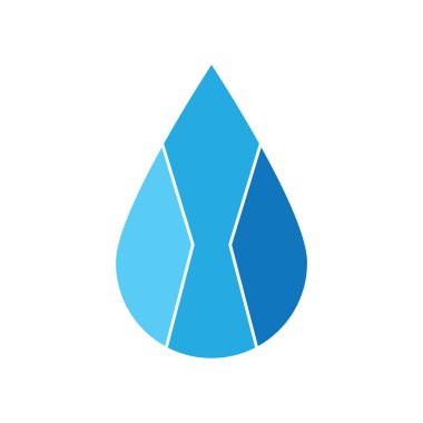 su simgesi vektör şablonu illüstrasyon logo tasarımı
