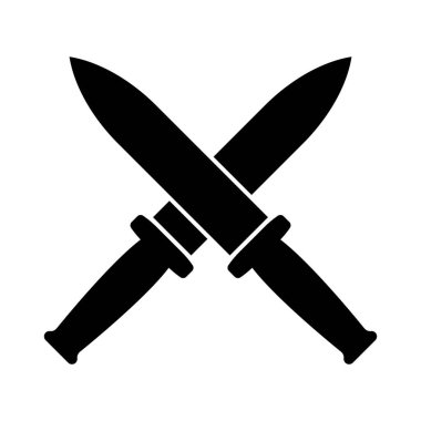 bıçak simgesi vektör şablonu illüstrasyon logo tasarımı