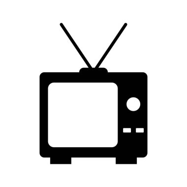 TV simgesi vektör şablonu illüstrasyon logo tasarımı