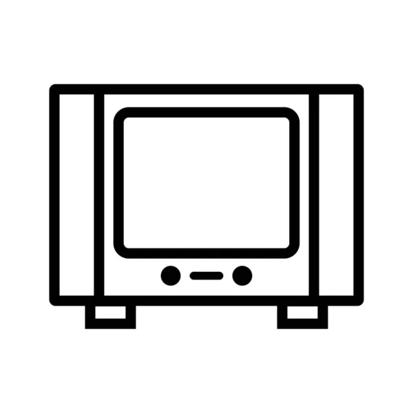 Іконка Телевізора Векторний Шаблон Ілюстрація Логотип Дизайн — стоковий вектор