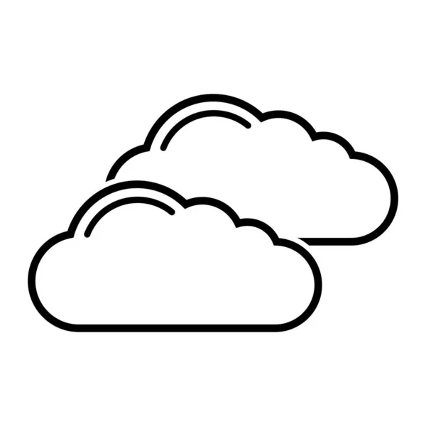Nube Icono Vector Plantilla Ilustración Logo Diseño — Vector de stock