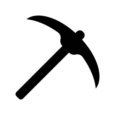 Kazma simgesi vektör şablonu illüstrasyon logo tasarımı