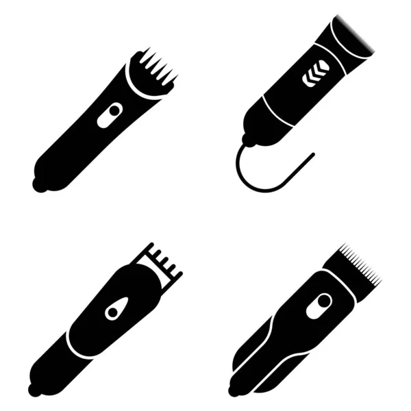 Haarschneidemaschine Symbol Vektor Vorlage Illustration Logo Design — Stockvektor