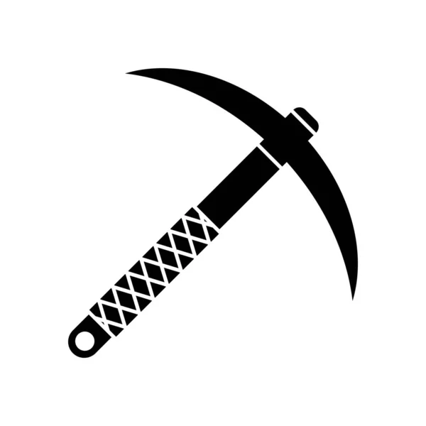 Kazma Simgesi Vektör Şablonu Illüstrasyon Logo Tasarımı — Stok Vektör