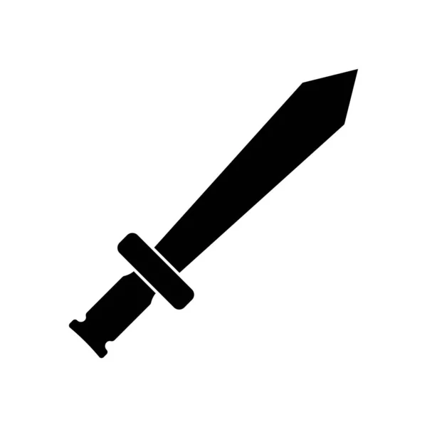 Schwert Symbol Vektor Vorlage Illustration Logo Design — Stockvektor
