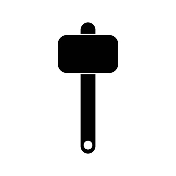 Молоток Значок Векторний Шаблон Ілюстрація Логотип Дизайн — стоковий вектор